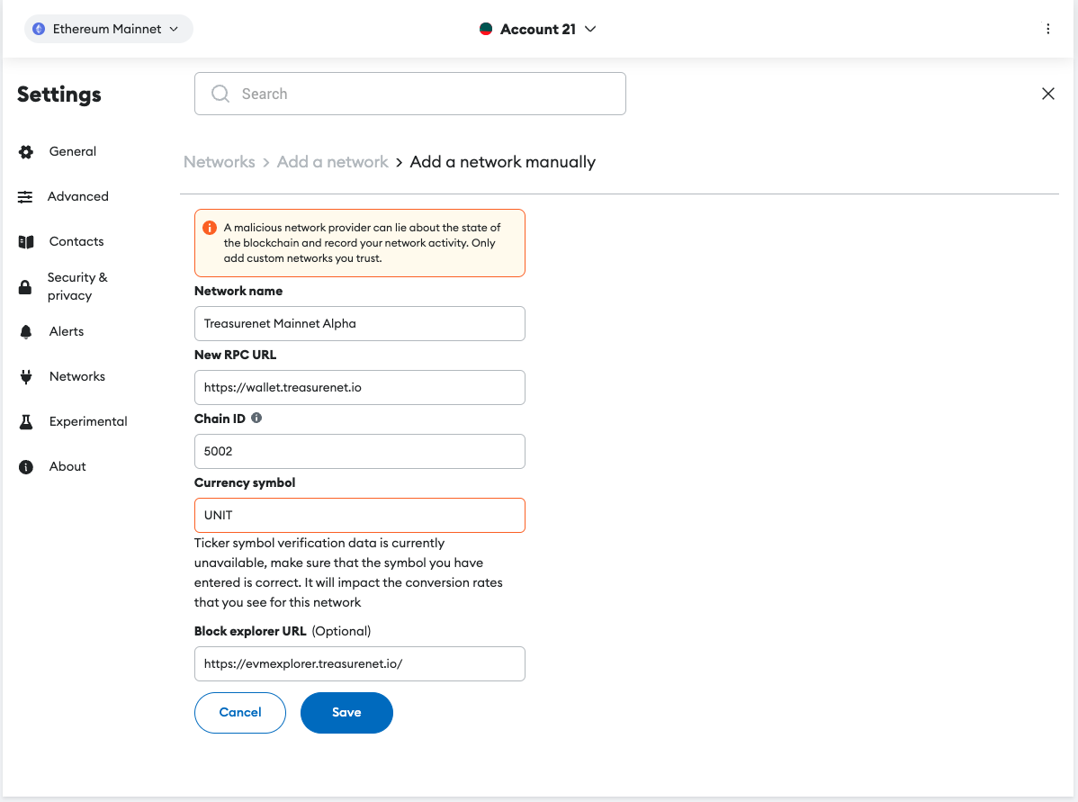 addmainnet