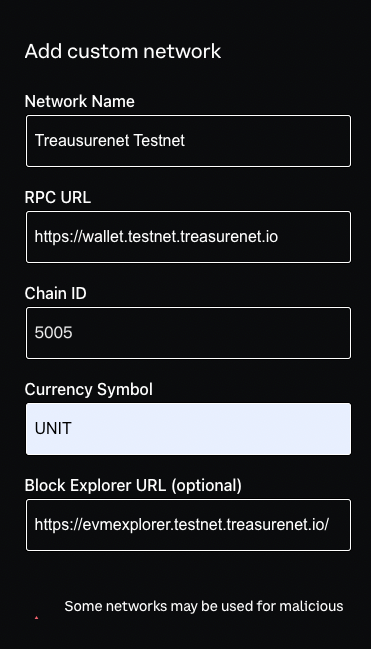 addtestnetwork